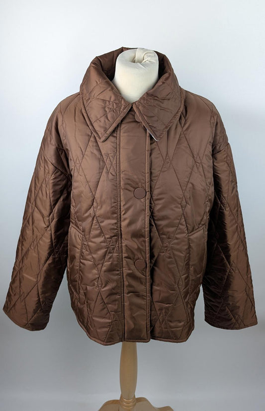 Barbour Women's Bernadette Long Sleeve Quilted Jacket - rust brown