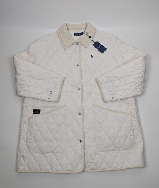 Polo Ralph Lauren Women's Quilted Tailored Fit Jacket - Cream