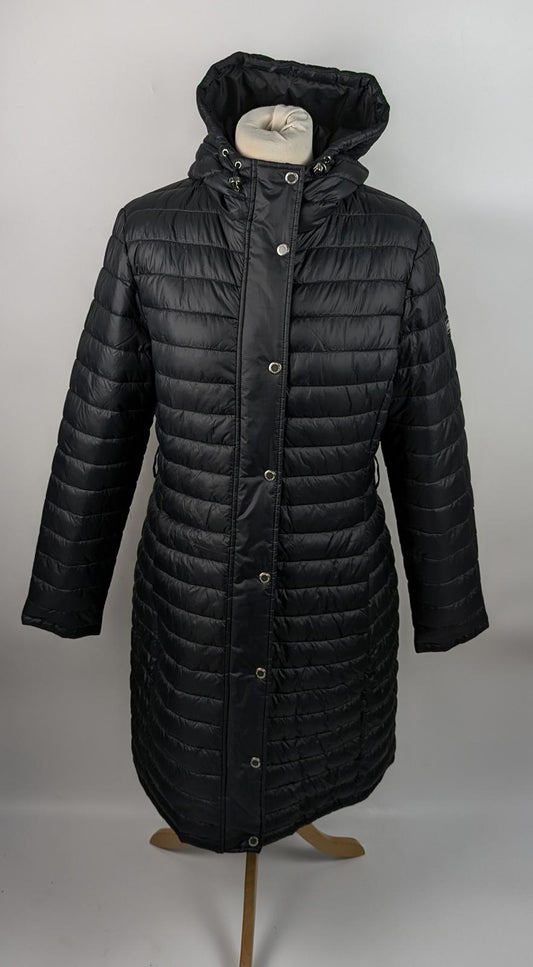 Barbour International Womens Longline Jada Puffer Jacket - Black