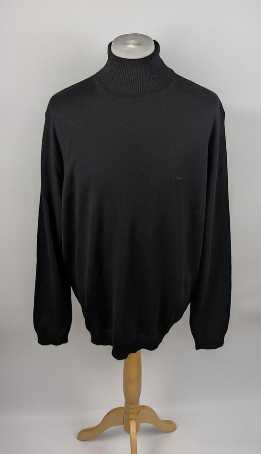 Boss Men's Baldebert E Turtle Neck Jumper - Black