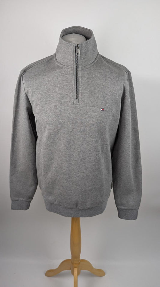 Tommy Hilfiger essential intechno 1/4 zip sweater - Grey