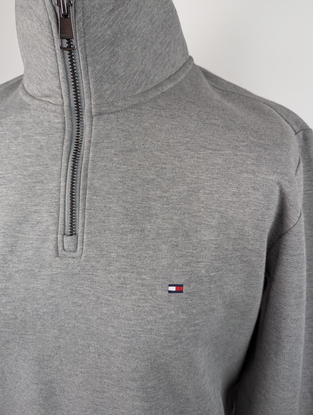 Tommy Hilfiger essential intechno 1/4 zip sweater - Grey