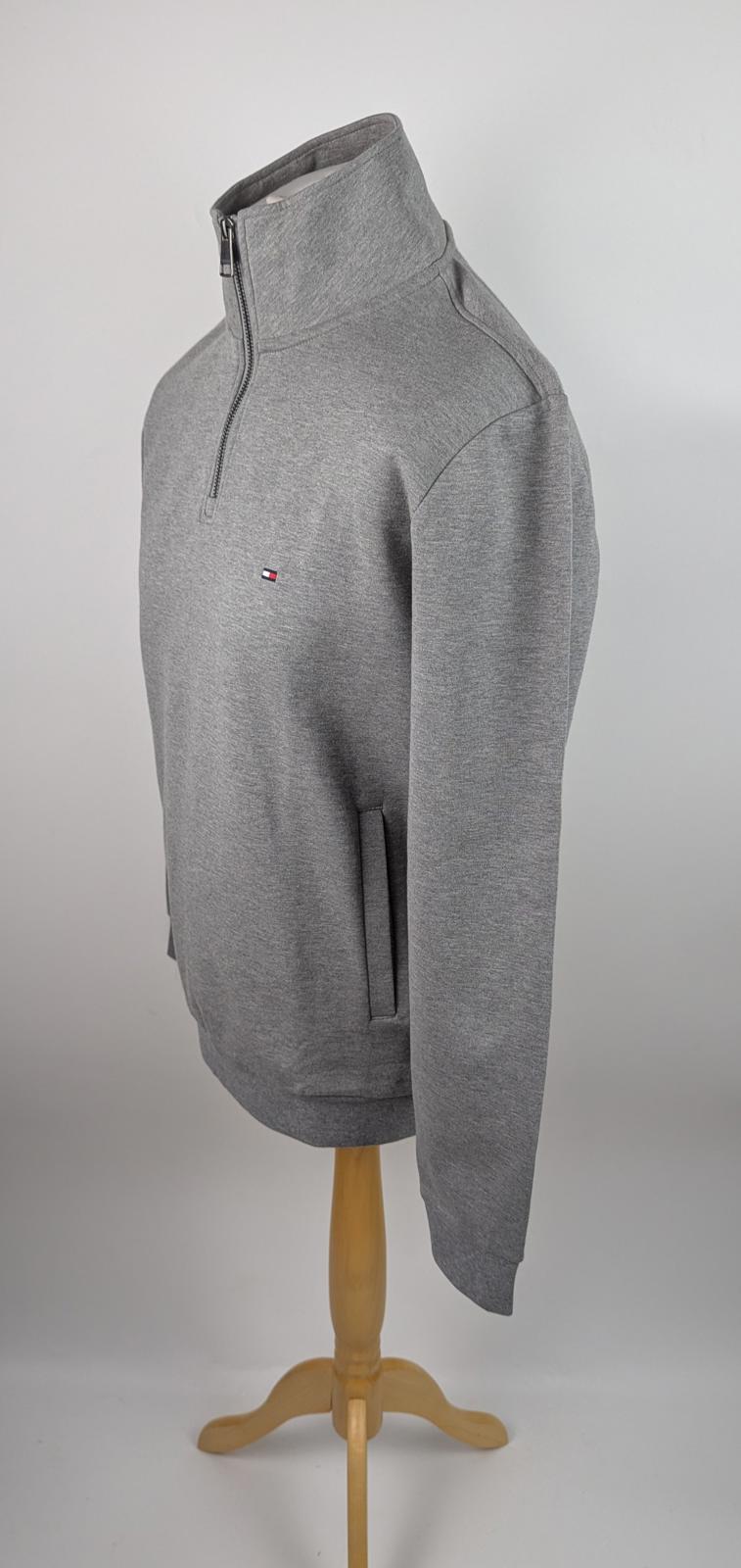 Tommy Hilfiger essential intechno 1/4 zip sweater - Grey