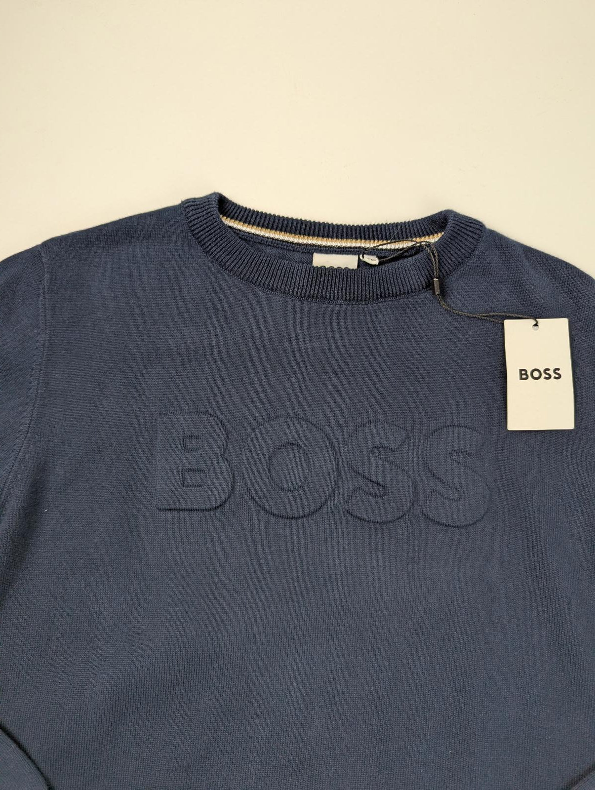 Boss Kids Logo Sweater - Navy