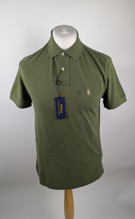Polo Ralph Lauren Mens Custom Short Sleeve Polo Shirt Fatigue - Green