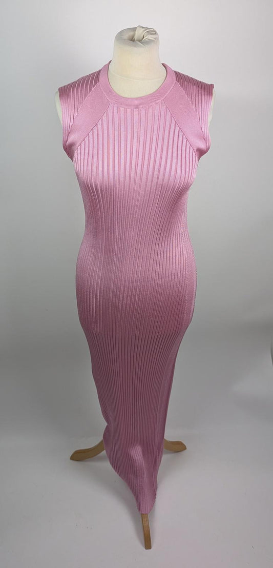 Jil Sander Ribbed Maxi Dress - Pink