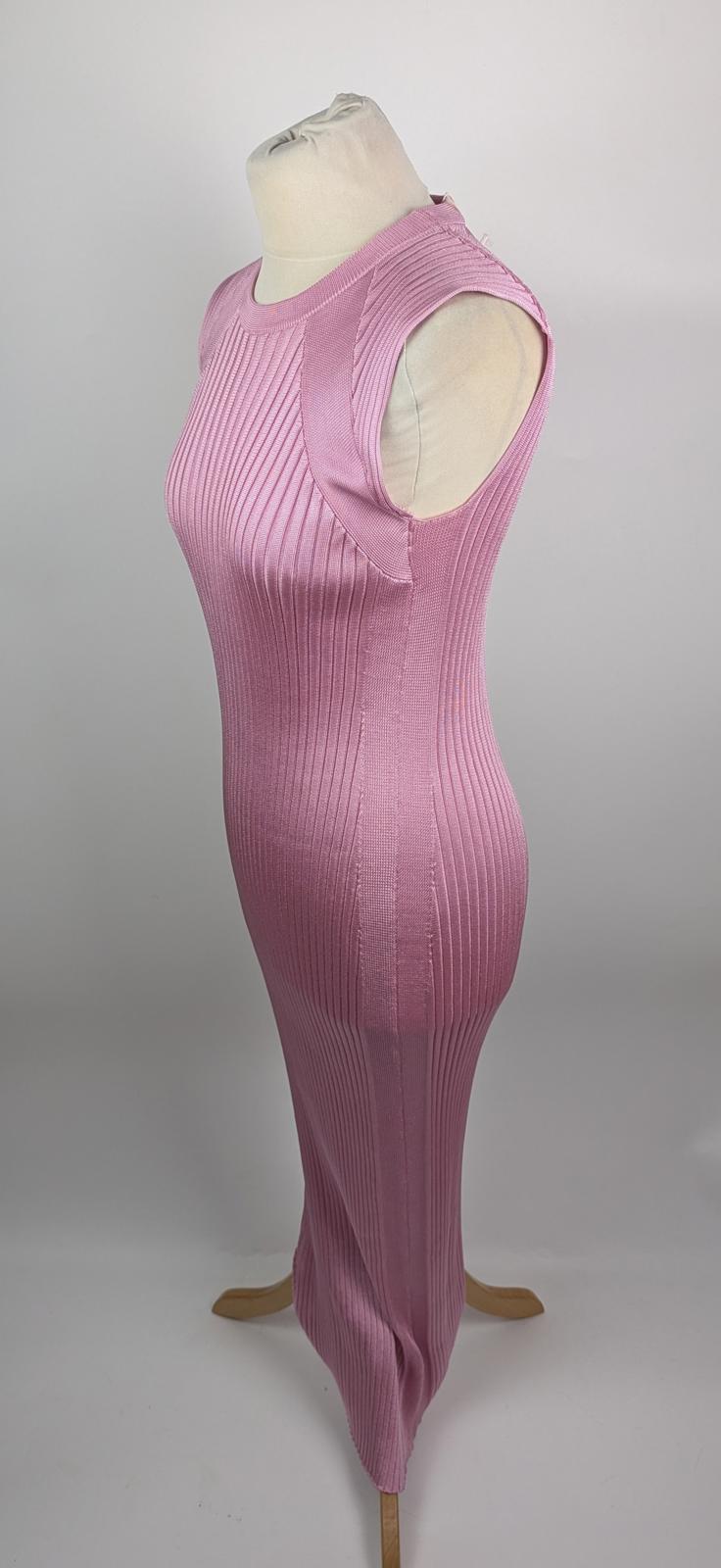 Jil Sander Ribbed Maxi Dress - Pink