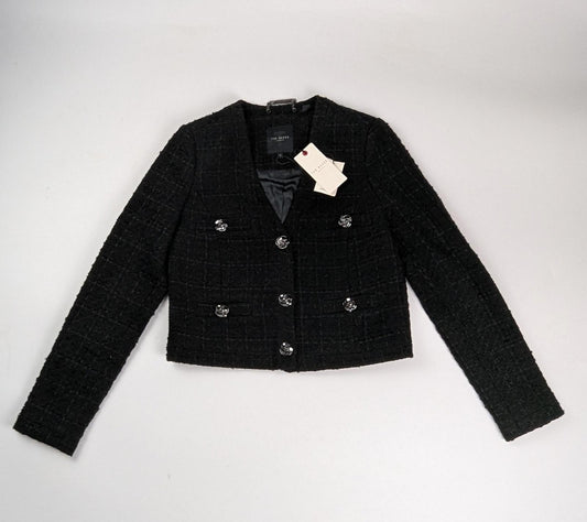 Ted Baker Women's Rose Button Cropped Hybrid Jacket - Black