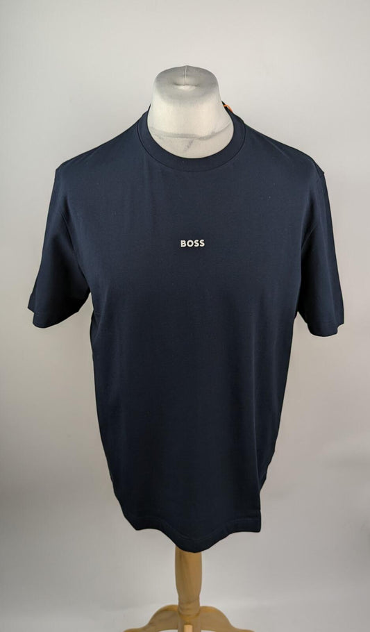 Boss orange Mens Tchup Relaxed fit T-Shirt - Navy Blue
