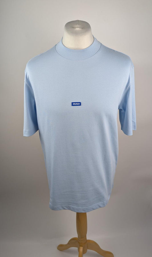 Hugo Nieros men Cotton-jersey T-shirt - light blue