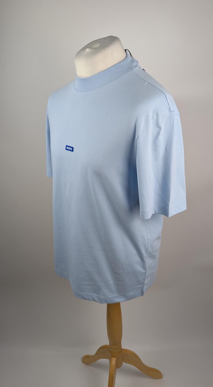 Hugo Nieros men Cotton-jersey T-shirt - light blue