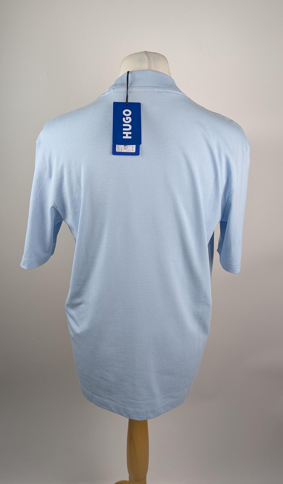 Hugo Nieros men Cotton-jersey T-shirt - light blue