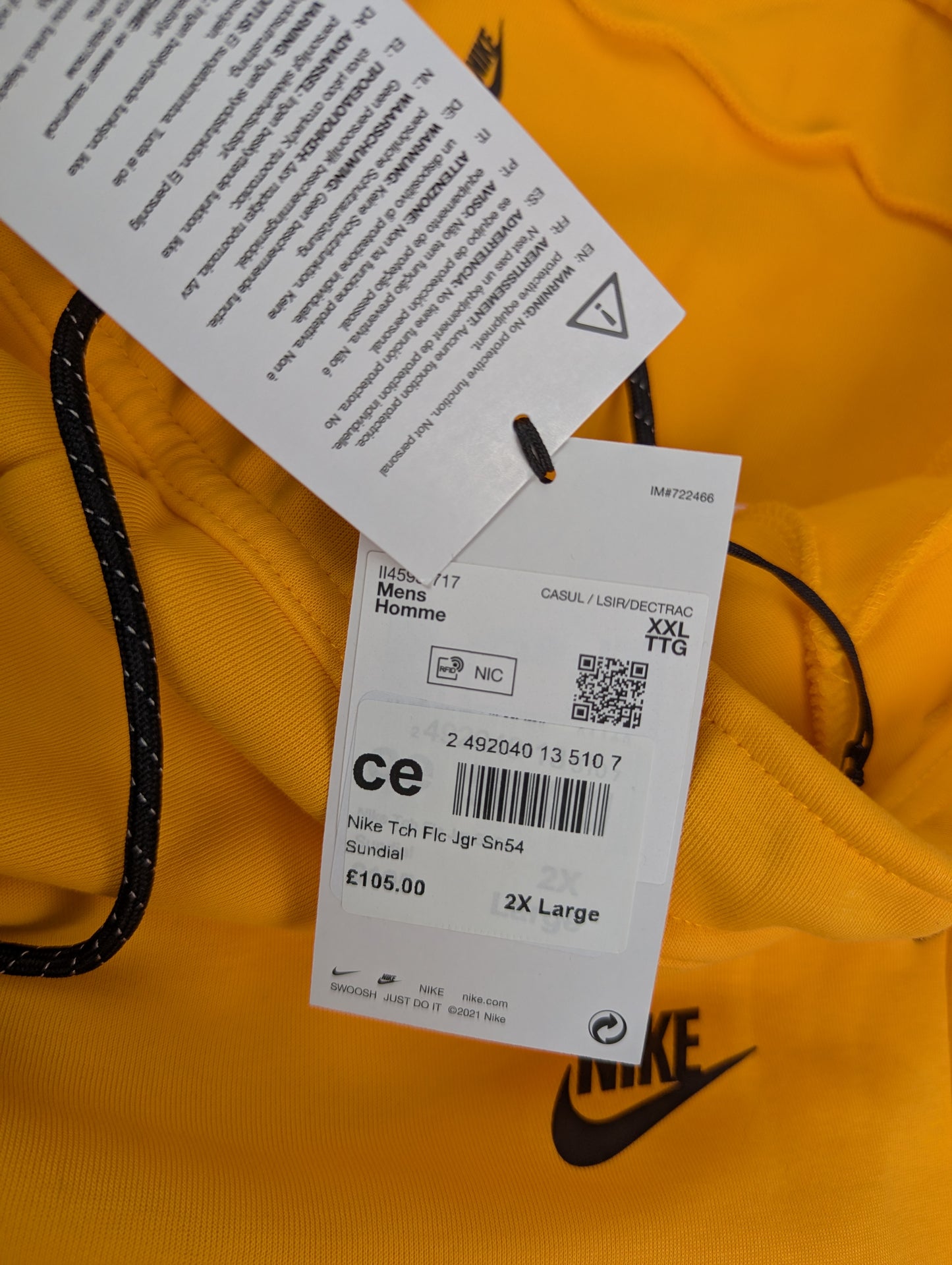 Nike nsw Tech Fleece Joggers Mens - Sundial orange