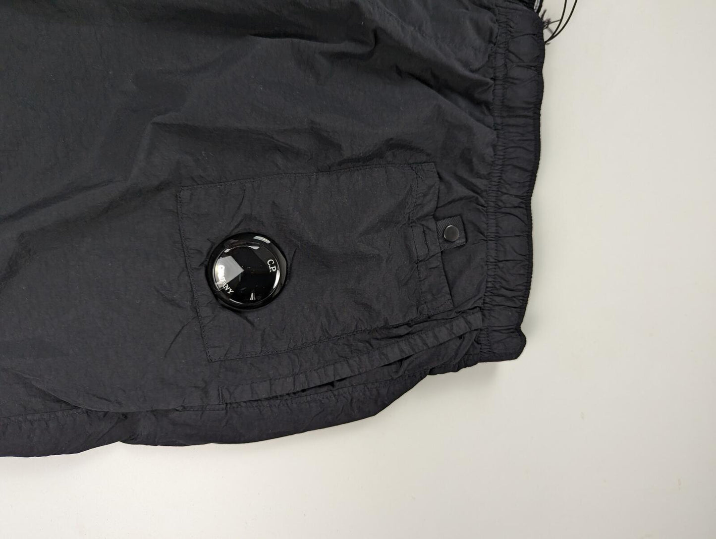 C.P. Company Beachwear Boxer Swim Shorts In Flatt Nylon Lens - Black