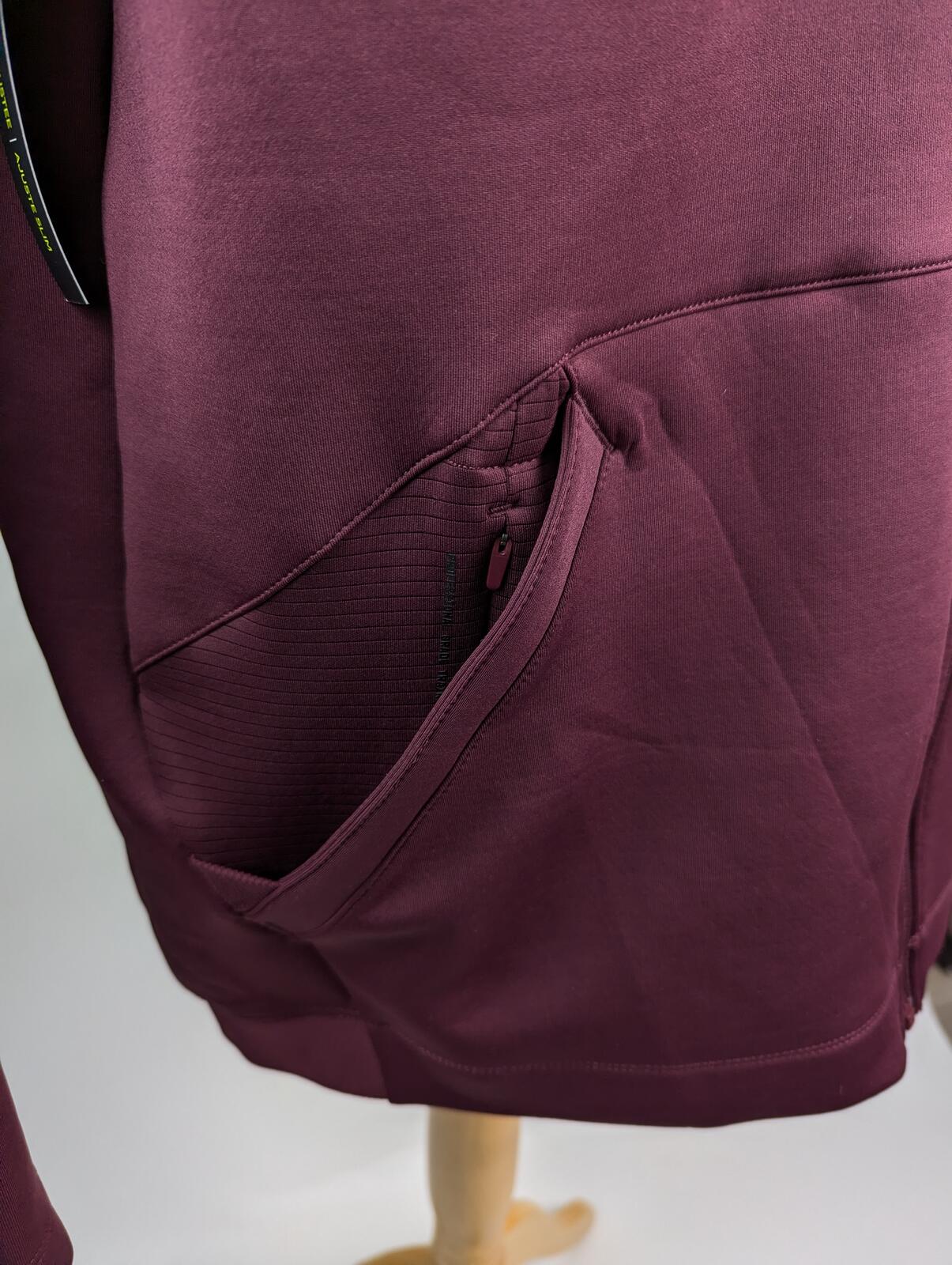 Nike Pro Mens Full Zip sweater/jacket - Burgundy
