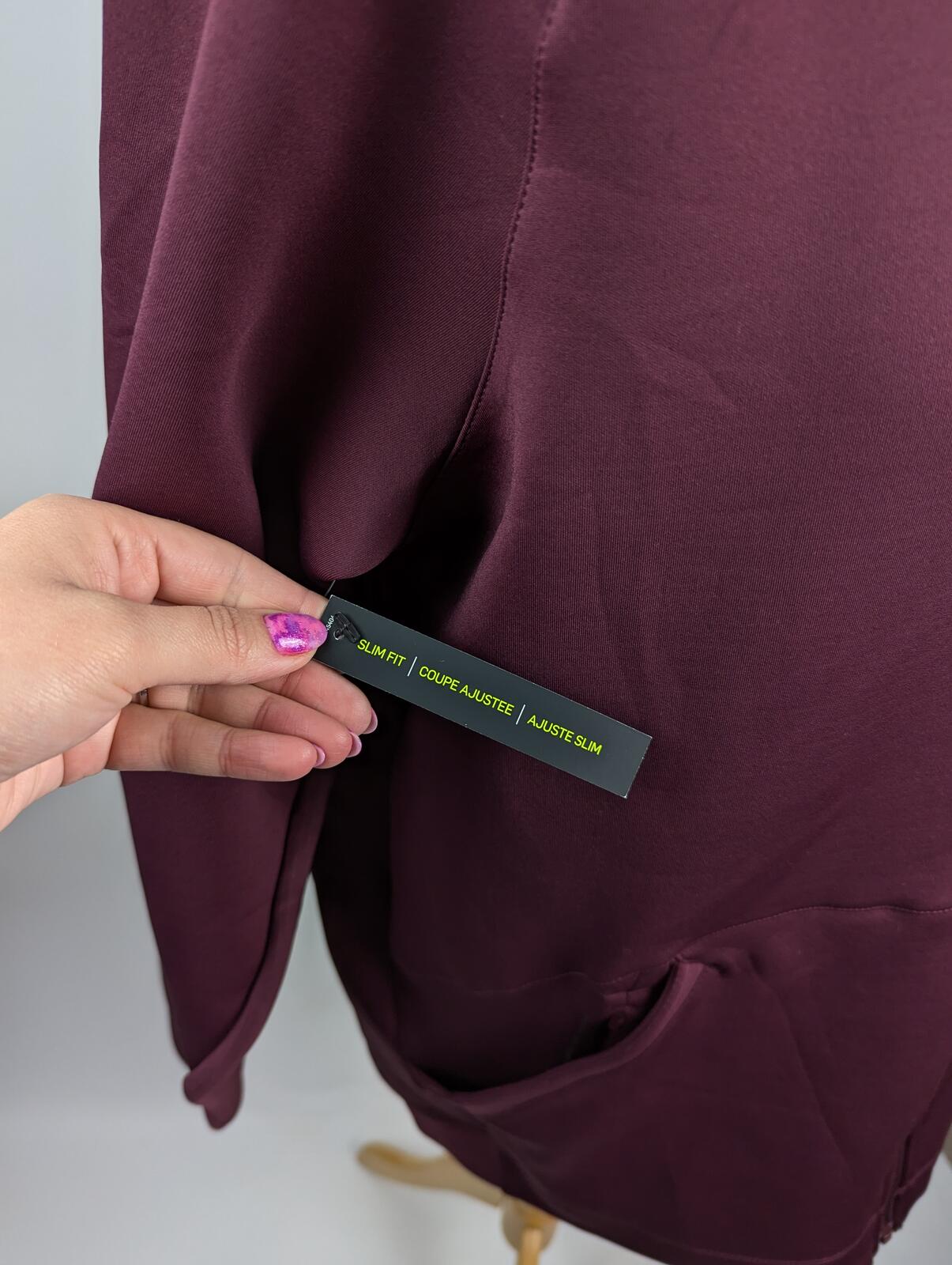 Nike Pro Mens Full Zip sweater/jacket - Burgundy