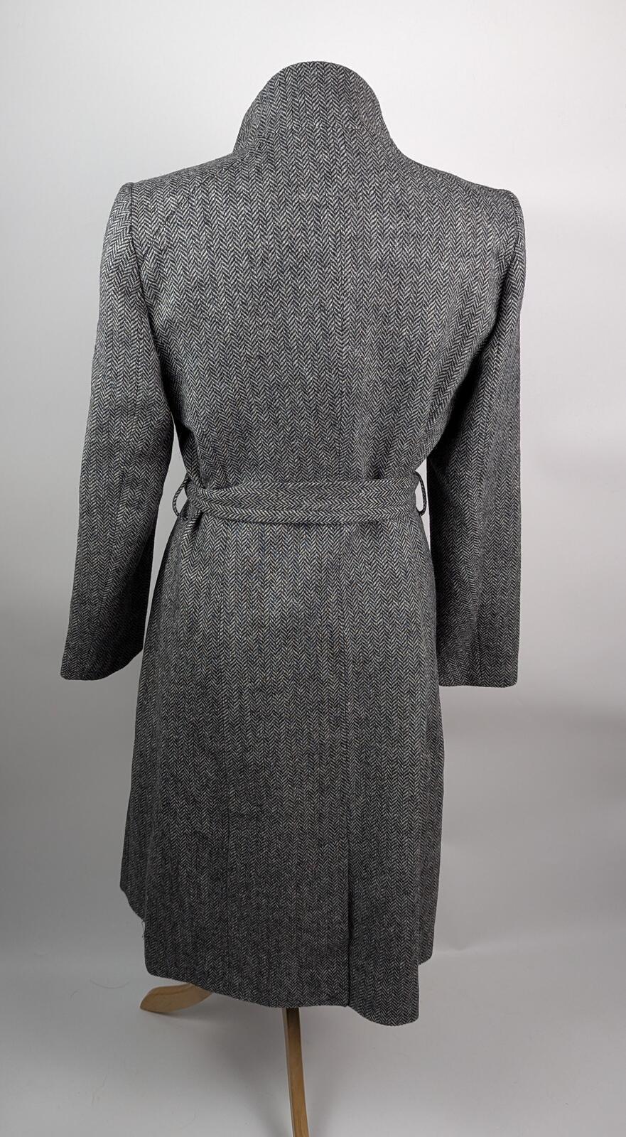 Ted Baker Womens Roseane Overcoat - Grey Herringbone