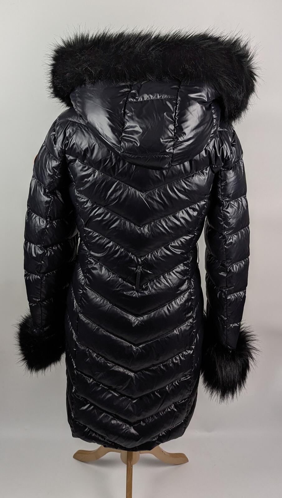 Arctic Army Fox Long Puffer Jacket - Black