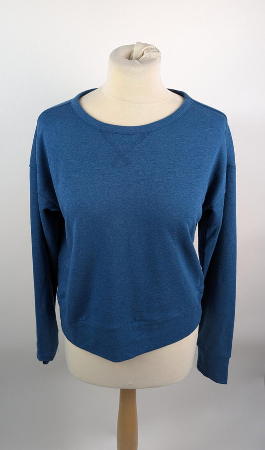 Nike Womens Yoga Sweatshirt Wrap-  Blue