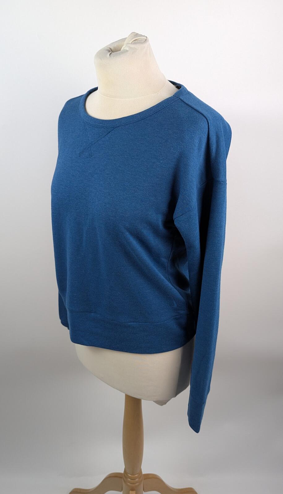 Nike Womens Yoga Sweatshirt Wrap-  Blue