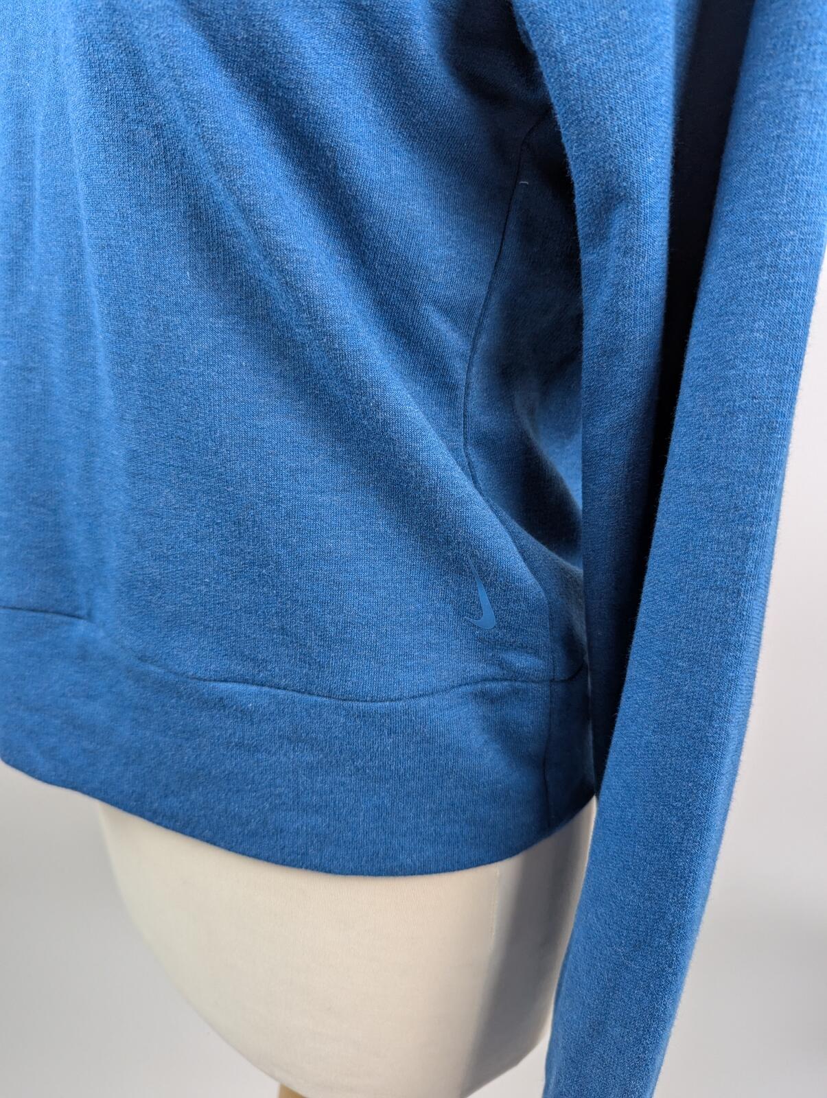 Nike Womens Yoga Sweatshirt Wrap-  Blue