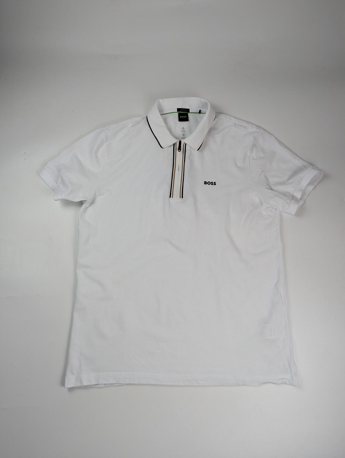 Boss Men's HBG Philix Quick-drying Polo Shirt - White