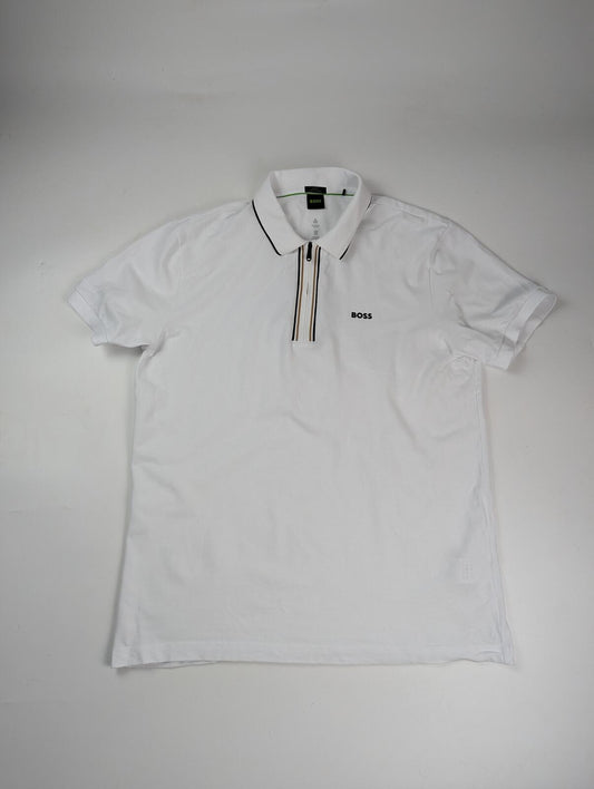 Boss Men's HBG Philix Quick-drying Polo Shirt - White