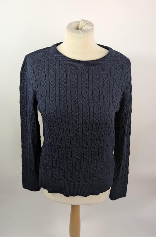 Barbour Hampton Knit Sweater Womens - Navy Blue