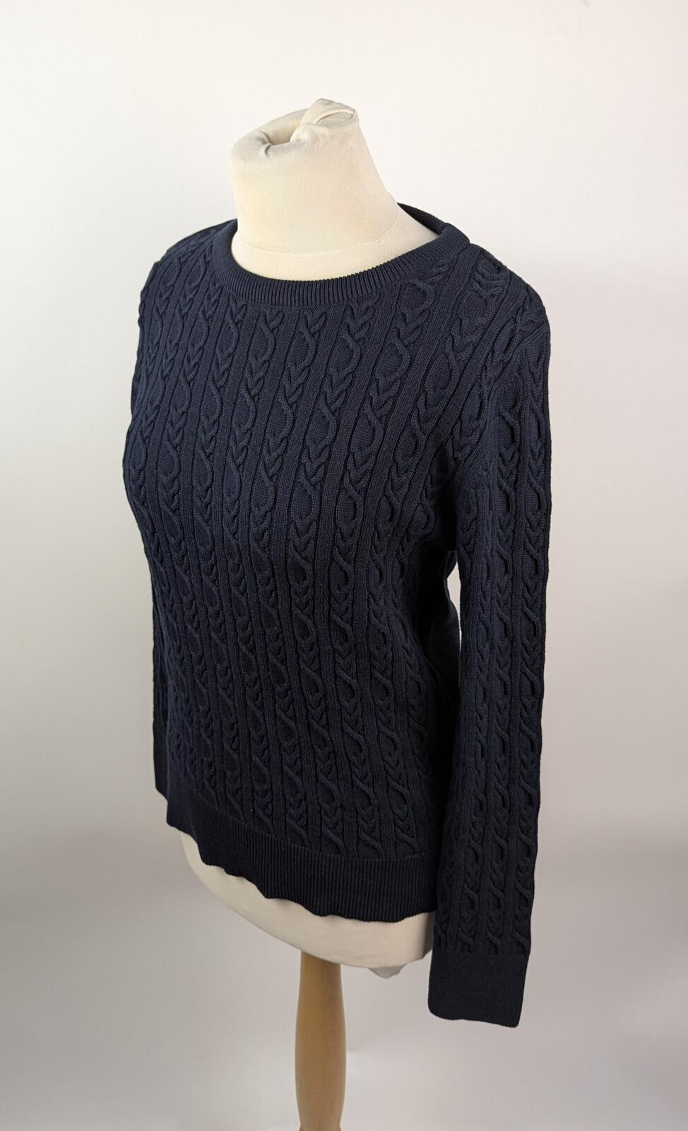 Barbour Hampton Knit Sweater Womens - Navy Blue