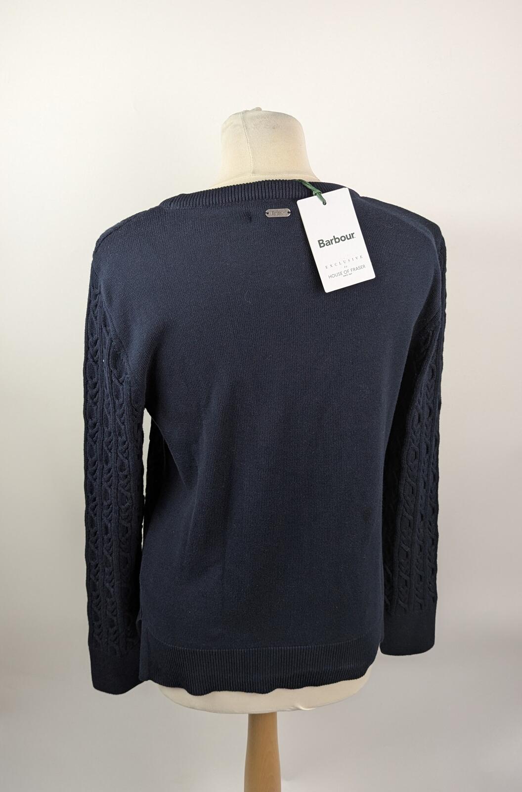 Barbour Hampton Knit Sweater Womens - Navy Blue