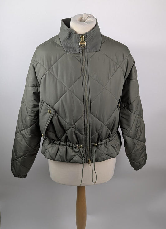 Barbour International Womens Pagan Quilted Jacket - Green