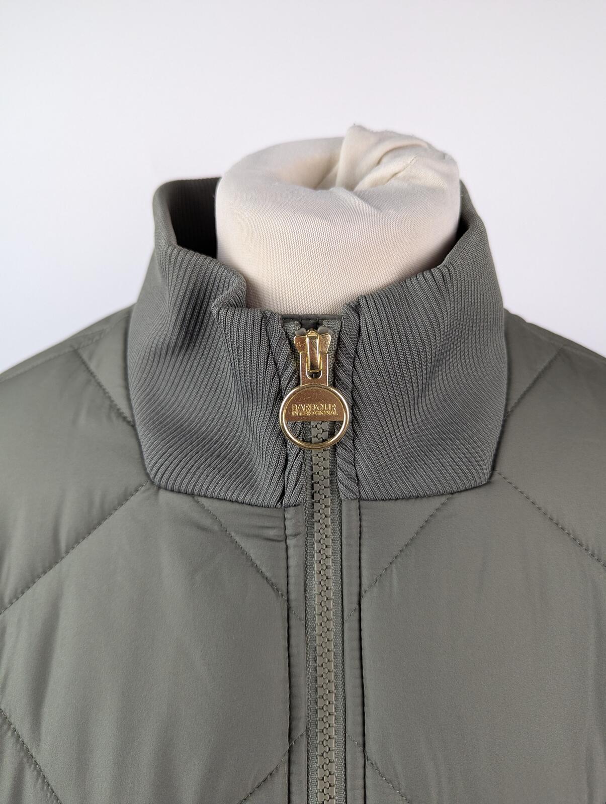 Barbour International Womens Pagan Quilted Jacket - Green