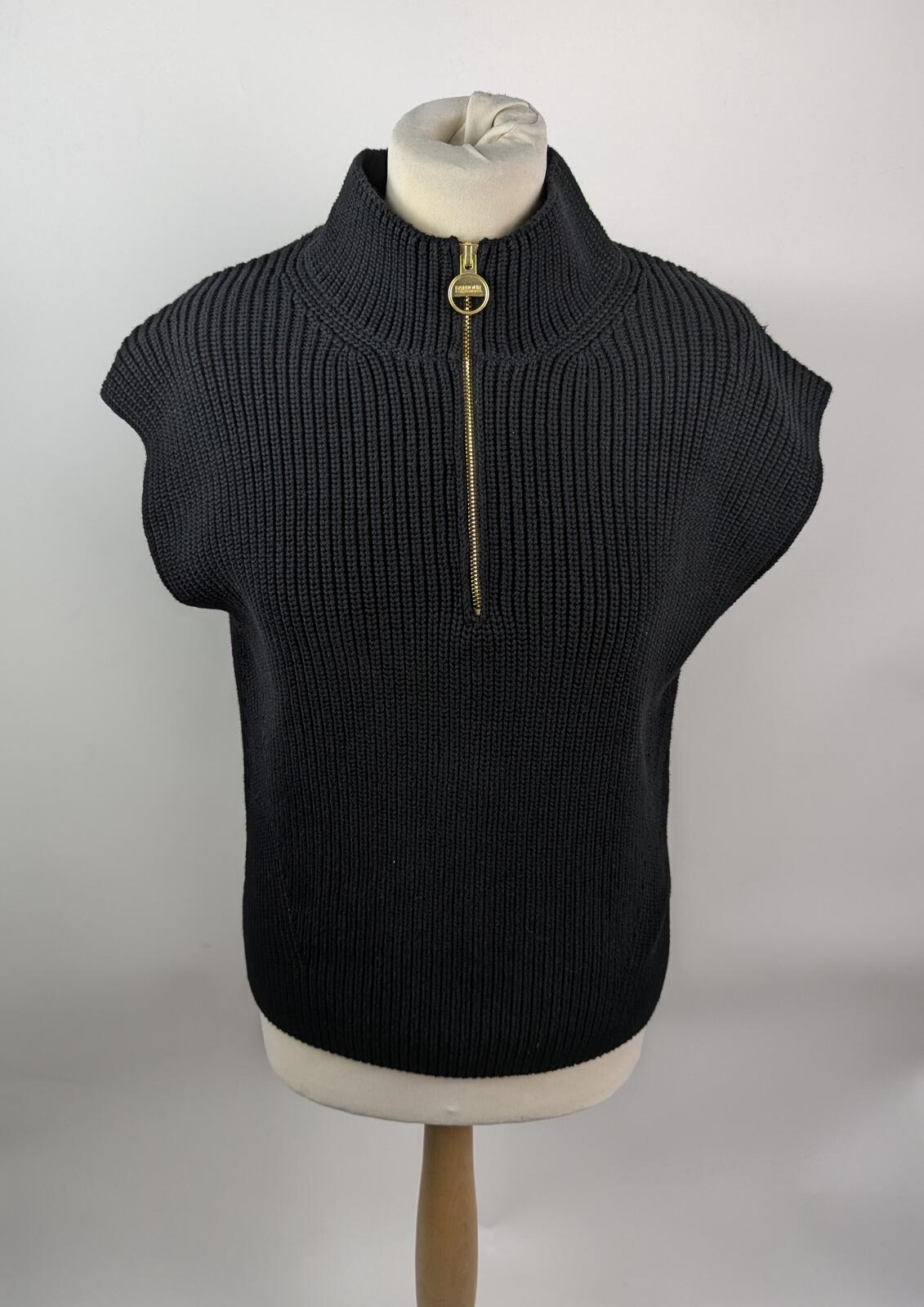 Barbour International Womens Clara Crew Neck sleeveless Jumper - Black