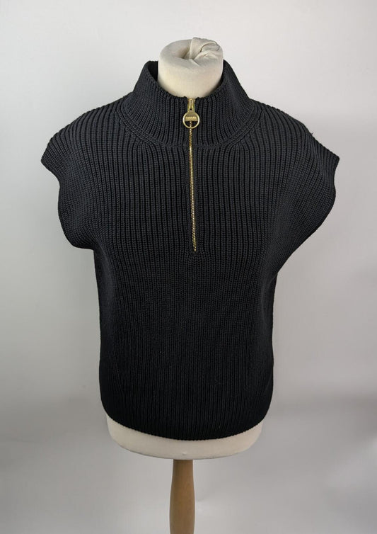 Barbour International Womens Clara Crew Neck sleeveless Jumper - Black