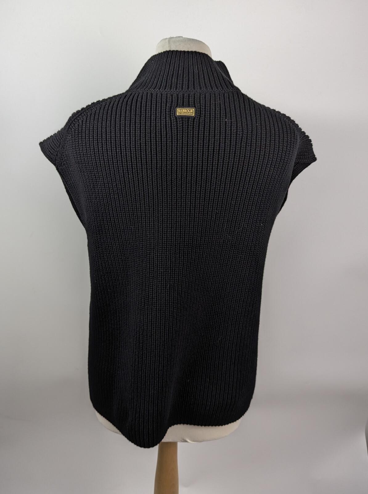 Barbour International Womens Clara Crew Neck sleeveless Jumper - Black