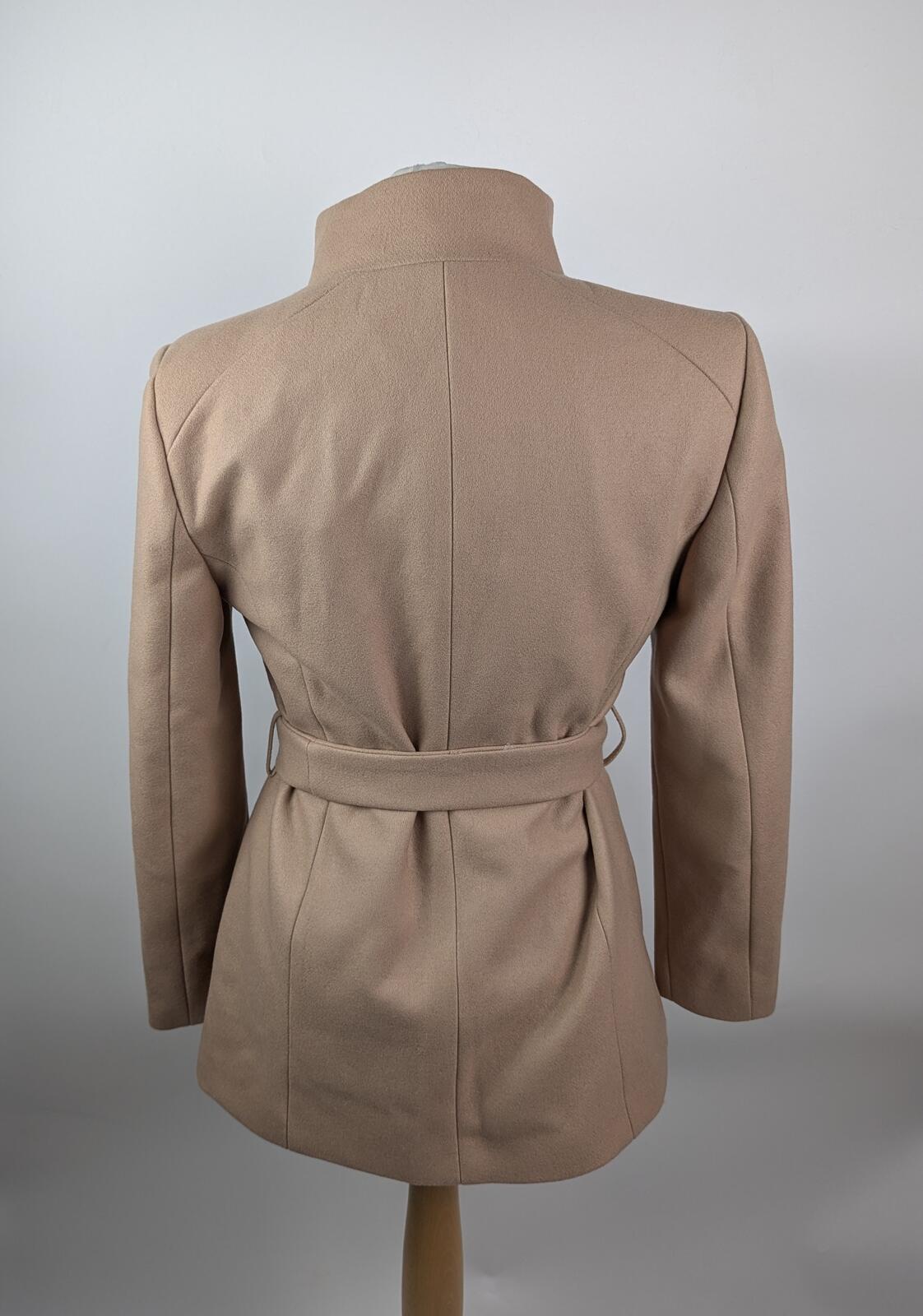 Ted Baker Women's Rose Belted Short Wool Long Sleeve Coat - Camel
