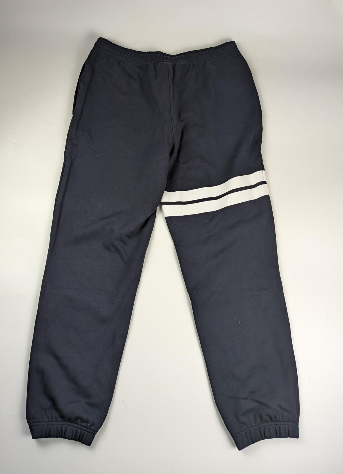 Lacoste Mens Joggers Flocked Fleece Track Pants - Navy Blue