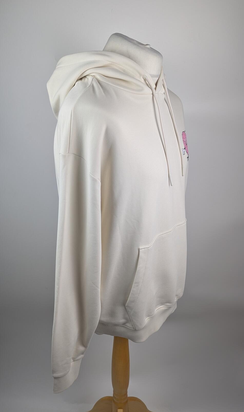 Hugo Men's Namiko Pullover Hoodie - open white