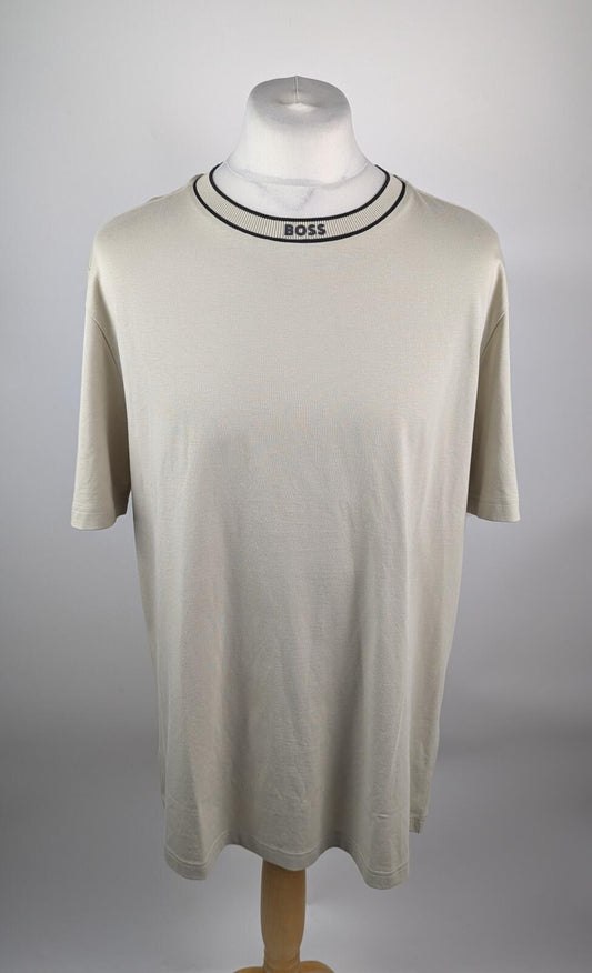 Boss "Tee 5" Mens t-shirt - Light beige