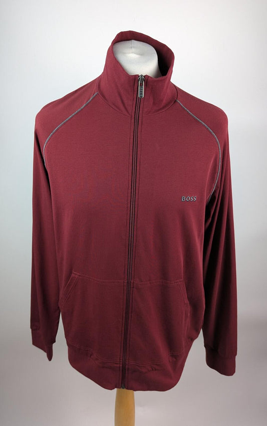 Boss Men's Mix & Match Full Zipped Jacket  - Dark red