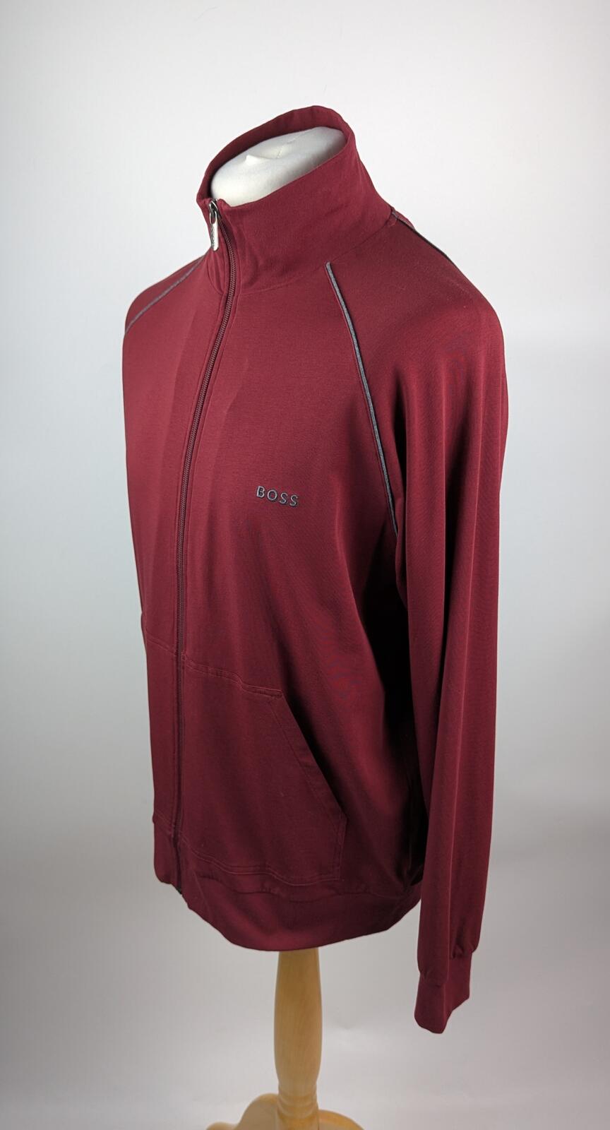 Boss Men's Mix & Match Full Zipped Jacket  - Dark red