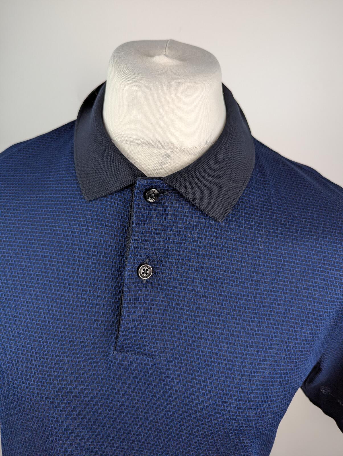 Boss C-Parley Mens Short Sleeve Polo Shirt - Dark Blue