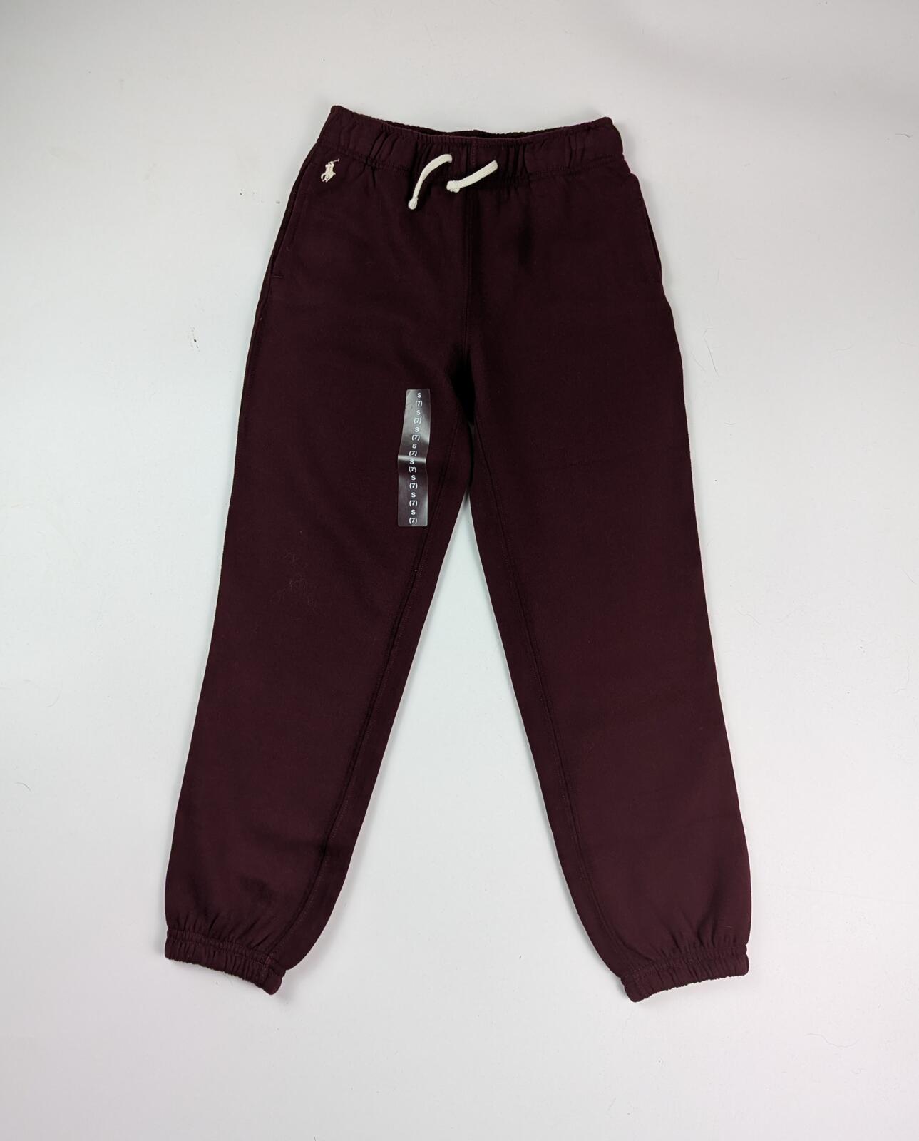 Polo Ralph Lauren Girls Fleece Jogging Bottoms - Dark red