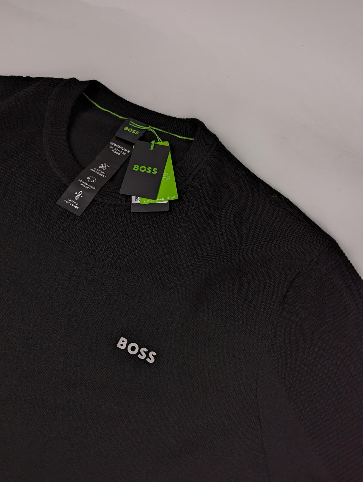 Boss "Kn Momentum-X" Mens sweater / Jumper - Black
