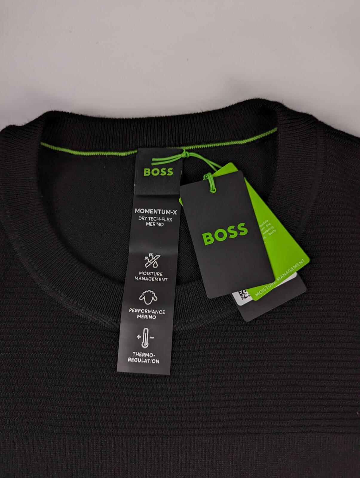 Boss "Kn Momentum-X" Mens sweater / Jumper - Black
