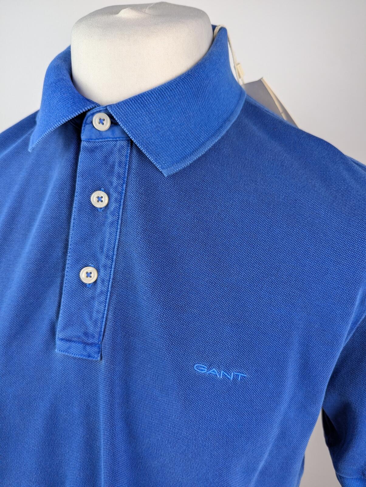 Gant sunfaded Mens Polo shirt - Rich Blue