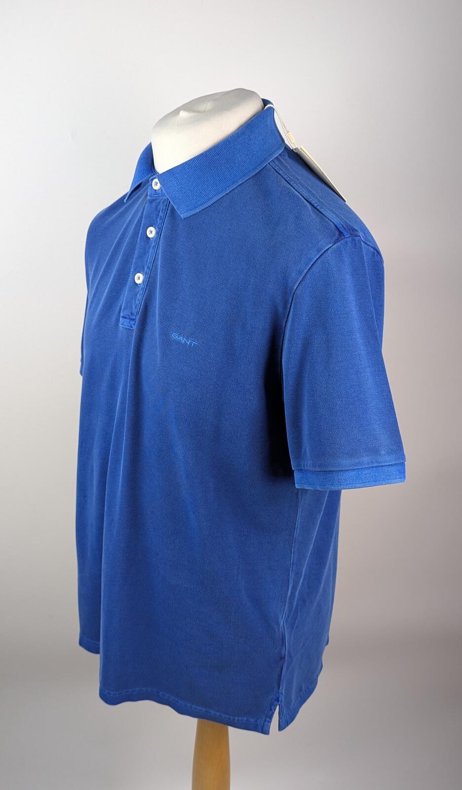 Gant sunfaded Mens Polo shirt - Rich Blue