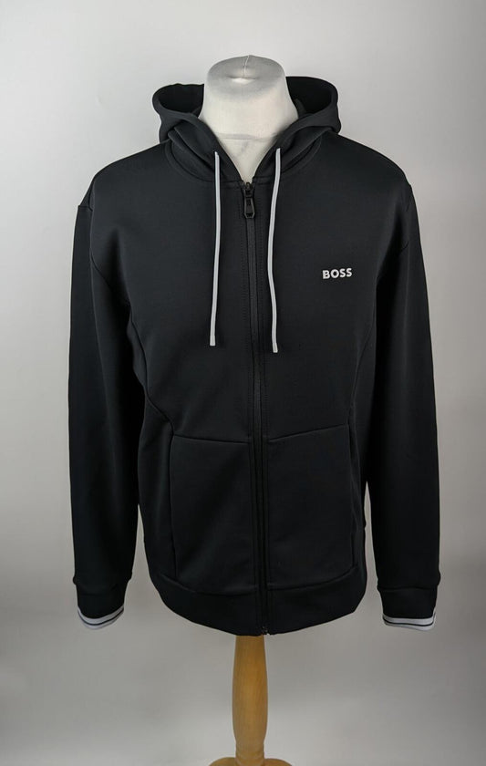 Boss "FZ Hoodie Zone" Mens Full Zip Hoodie - Black