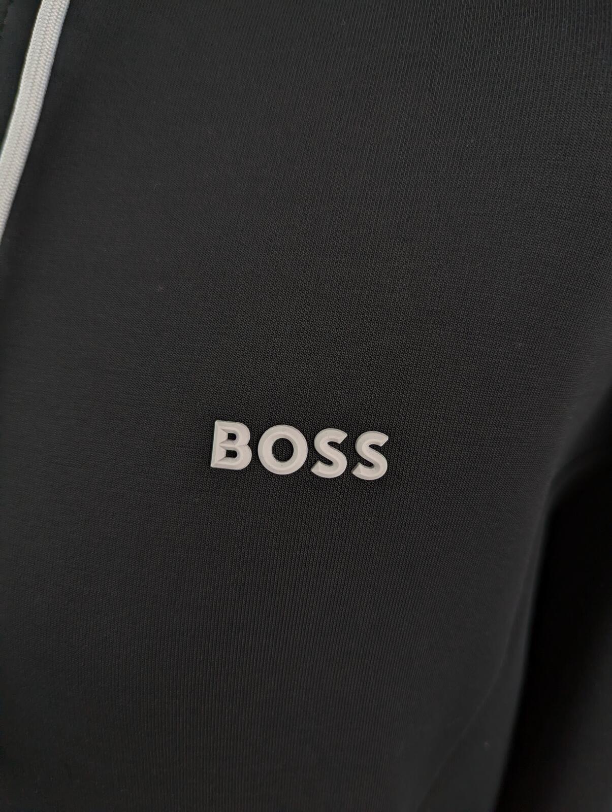 Boss "FZ Hoodie Zone" Mens Full Zip Hoodie - Black