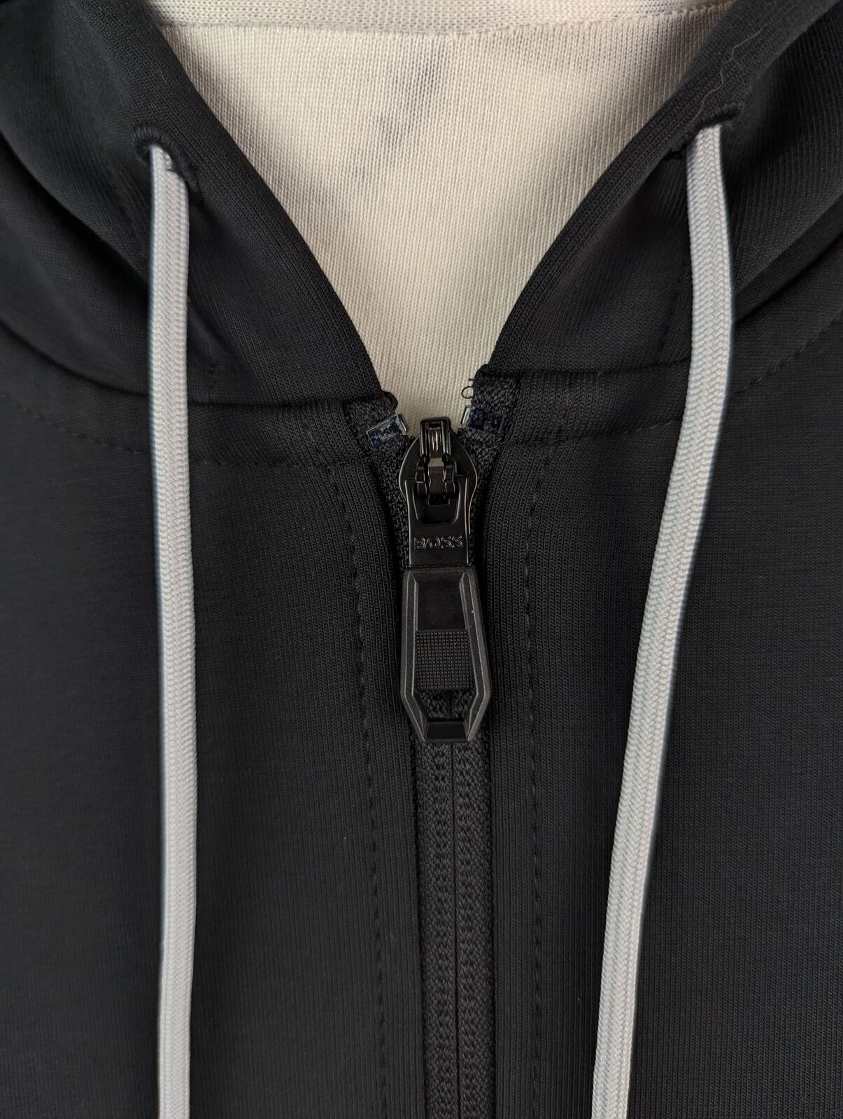 Boss "FZ Hoodie Zone" Mens Full Zip Hoodie - Black